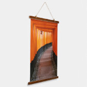 京都鳥居日本の門の壁 吊り下げ型タペストリー (傾斜あり)
