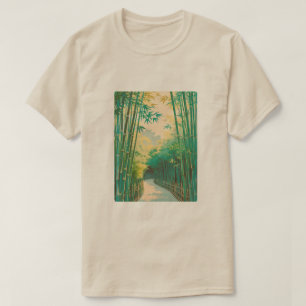 京都 嵐山 竹林散歩 Tシャツ
