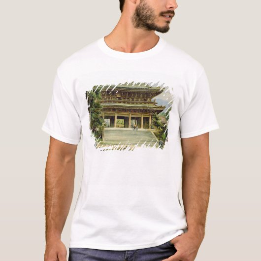京都、日本の仏教寺院 Tシャツ (正面)