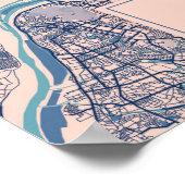 京都 – 日本ブリーズシティの地図 ポスター (角)