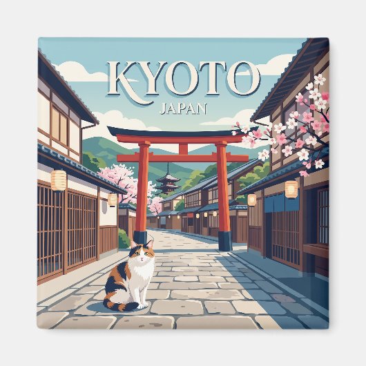 京都、日本 マグネット (正面)