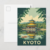 京都 日本 寺院 旅行 アート ポストカード (正面/裏面)