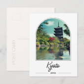 京都 日本 東寺 ポストカード (正面/裏面)