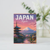 🌸 京都 日本 桜の季節 🌸 ポストカード (スタンド正面)
