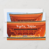 京都・清水寺 カード (正面)