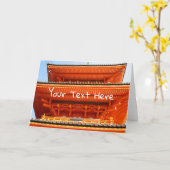 京都·清水寺 カード (黄色い花)