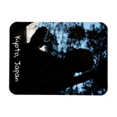 京都・知恩院像シルエット マグネット (横)