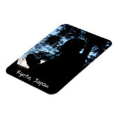 京都・知恩院像シルエット マグネット (左側)