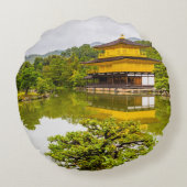 京都・金閣寺 ラウンドクッション (裏面)