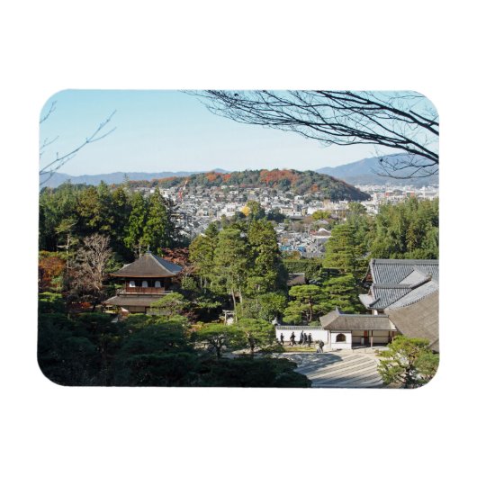 京都・銀閣寺 マグネット (横)
