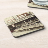 京都、c.1890 (手色の写真)の靴店 コースター (左側)