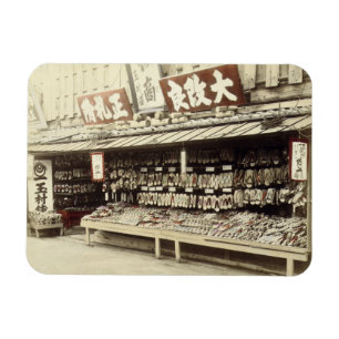 京都、c.1890 (手色の写真)の靴店 マグネット
