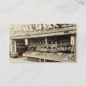 京都、c.1890 (手色の写真)の靴店 名刺 (裏面)