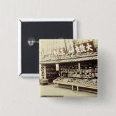 京都、c.1890 (手色の写真)の靴店 缶バッジ (正面&裏面)