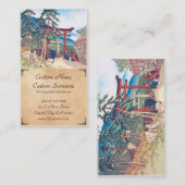 京都- Fushimi Inariの景色の有名な場所 名刺 (正面/裏面)