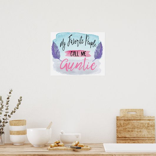 人々お気に入りのは私をアンティ・ウォール・アートと呼ぶ ポスター (キッチン)