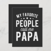 人々お気に入りのは私をパパと呼ぶ サンキューカード (正面/裏面)