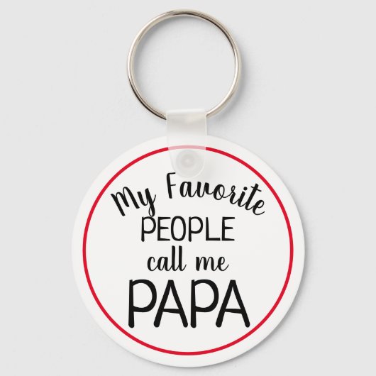 人々お気に入りのは私をパパと呼んおもしろいだ キーホルダー (正面)
