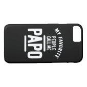 人々お気に入りのは私をパポと呼ぶ |父の贈り物 Case-Mate iPhoneケース (裏面(横))
