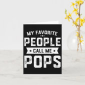 人々お気に入りのは私をポップの日と呼おもしろいぶ カード (黄色い花)