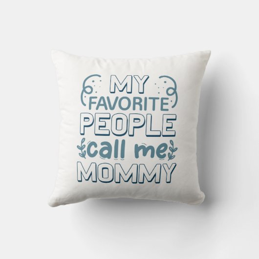人々お気に入りのは私をママと呼ぶ クッション (裏面)