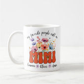 人々お気に入りのは私をミミ・マグと呼ぶ コーヒーマグカップ (左)