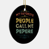 人々お気に入りのは私を父と呼んおもしろいだ セラミックオーナメント (右)