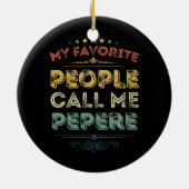 人々お気に入りのは私を父と呼んおもしろいだ セラミックオーナメント (裏面)