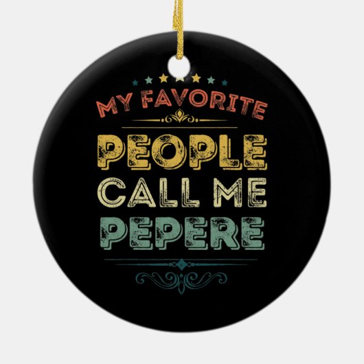 人々お気に入りのは私を父と呼んおもしろいだ セラミックオーナメント (裏面)