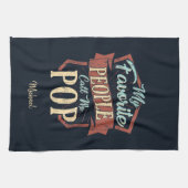 人々お気に入りのは私を父ポップ・アートの日カスタム キッチンタオル (横)