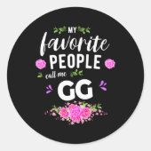 人々お気に入りのは私を祖母と呼ぶ ラウンドシール (正面)