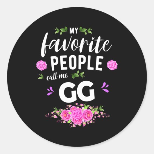 人々お気に入りのは私を祖母と呼ぶ ラウンドシール (正面)