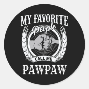 人々お気に入りのは私をPawpawおじいちゃん呼ぶ ラウンドシール