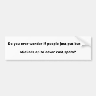 人々がちょうどバンパーstを…置いたら驚異して下さい バンパーステッカー