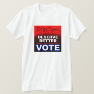 人々がよりよく値する私達 Tシャツ