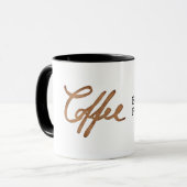 人々がコーヒーを飲むたおもしろいめ マグカップ (正面左)