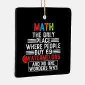 人々が住む唯一の場所である買Math - おもしろい Math セラミックオーナメント (右)
