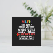 人々が住む唯一の場所である買Math - おもしろい Math 招待状 (スタンド正面)