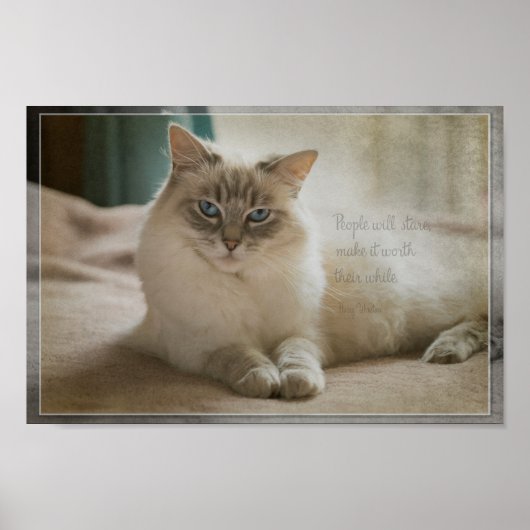 人々が凝視する ポスター (正面)