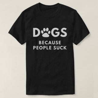 人々が吸うので犬 Tシャツ