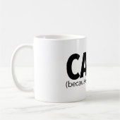 人々が吸うので猫 コーヒーマグカップ (左)