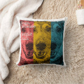 人々が吸うので、レトロ犬 クッション (ブランケット)