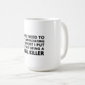 人々が感謝し始める必要がある コーヒーマグカップ (正面右)