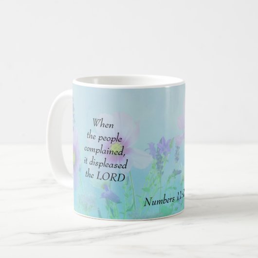 人々が文句を言ったとき、数字11 コーヒーマグカップ (正面左)