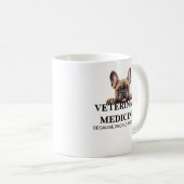 人々が汚らしいから獣医になる Funny コーヒーマグカップ (正面右)