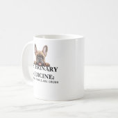 人々が汚らしいから獣医になる Funny コーヒーマグカップ (正面左)