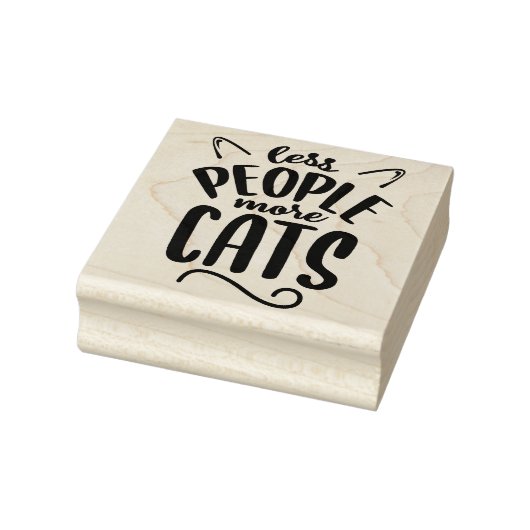 人々が減って猫が増える ラバースタンプ (スタンプ)