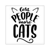 人々が減って猫が増える ラバースタンプ (インプリント)