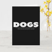 人々が犬を吸使う カード (黄色い花)