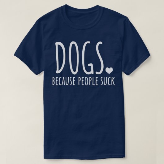 人々が犬を吸使う Tシャツ (デザイン正面)